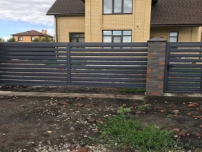 Забор жалюзи 72 метра фото в Лотошино