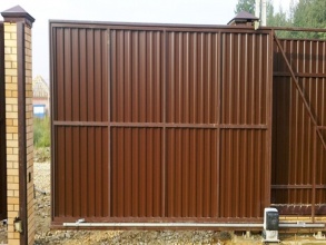 Дистанционное управление с откатными воротами - пример 16 фото цена за метр под ключ