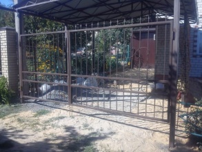 Решетчатые ворота распашные - пример 12 фото в Лотошино