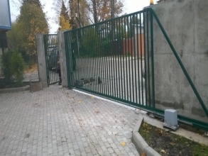 Решетчатые ворота откатные - пример 8 фото недорого под ключ