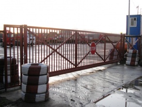 Решетчатые ворота откатные - пример 12 фото в Лотошино